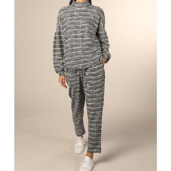 NWT Numph Caviar Tweed Trousers - Picture 3 of 16